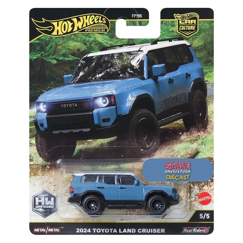 Hot Wheels Premium Off Road Modeliukas 2024 Toyota Land Cruiser (yra Sandėlyje)