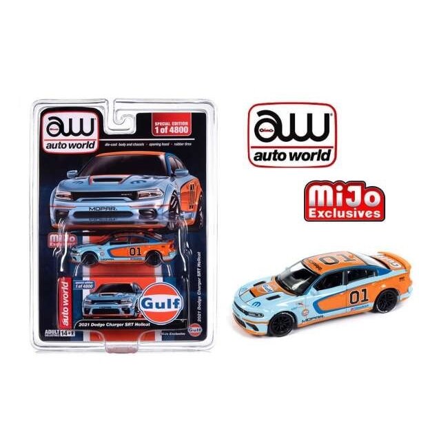 Modeliukas 2021 Dodge Charger SRT Hellcat *Gulf* #01, gulf blue/orange