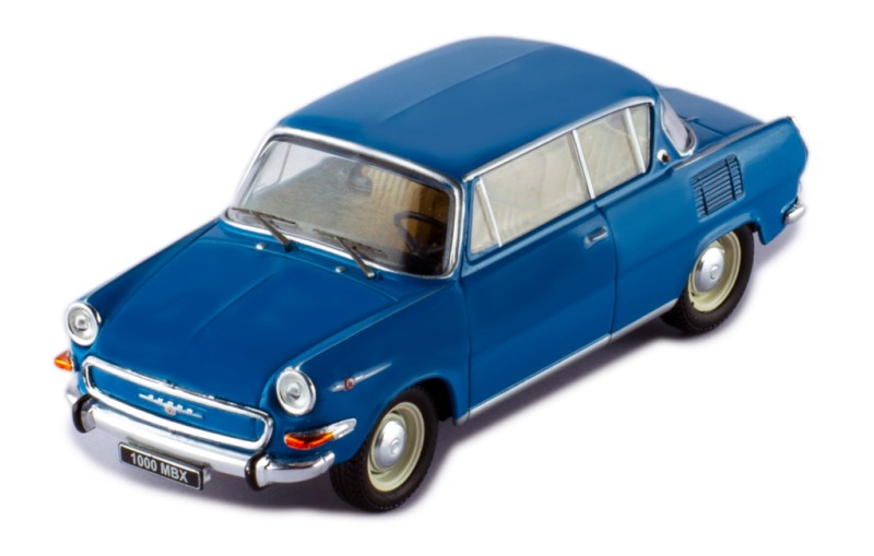 PRE-ORD3R IXO Models Modeliukas 1/43 1966 Skoda 1000 MBX, blue