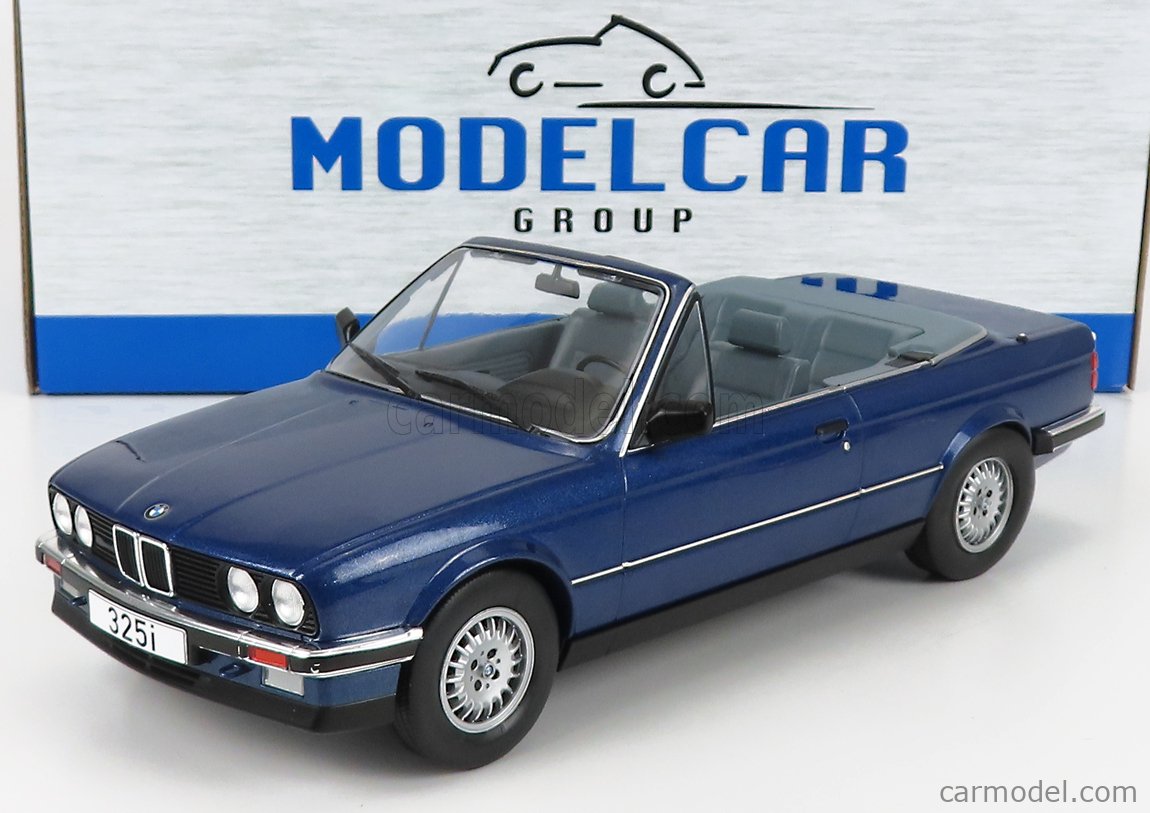 PRE-ORD3R MCG Modeliukas 1/18 1985 BMW 325i(E30) Cabriolet, blue metallic