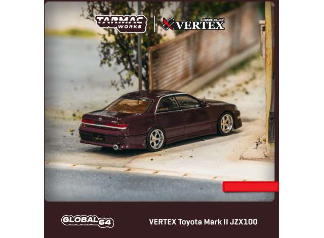 Tarmac Works Modeliukas Vertex Toyota Mark II JZX100, purple metallic (yra Sandėlyje)