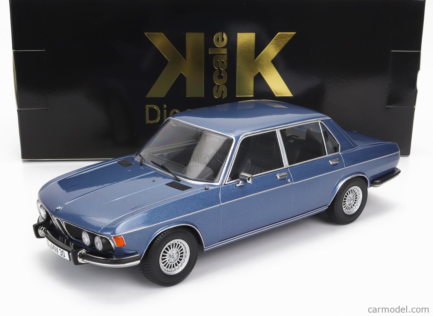 PRE-ORD3R KK Scale Modeliukas 1/18 1971 BMW 3.0S E3 2 Series, blue metallic