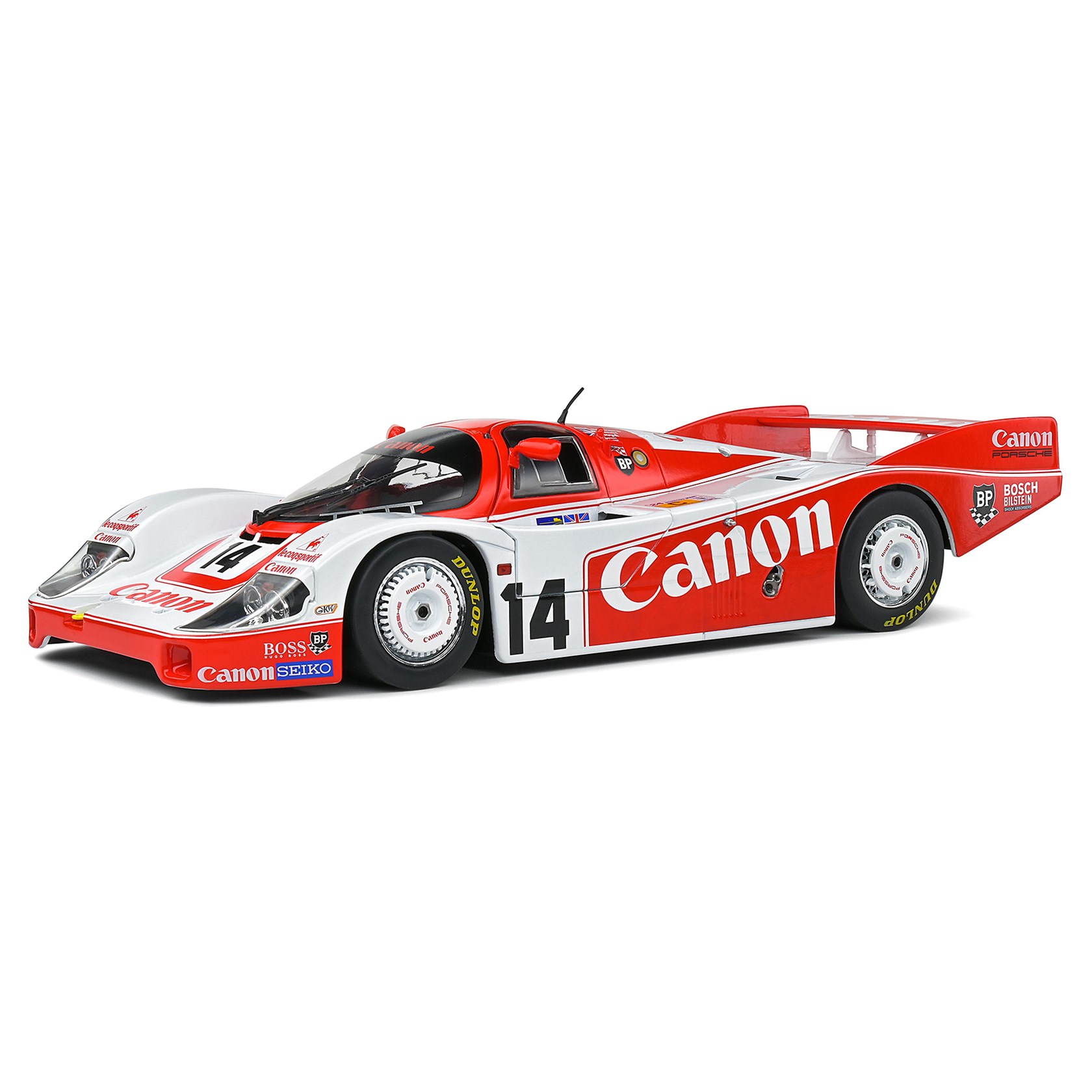 PRE-ORD3R Solido Modeliukas 1/18 1983 Porsche 956 LH #14 Le Mans, red/white