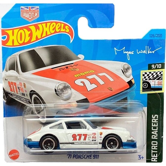 Hot Wheels Mainline Modeliukas '71 Porsche 911 short Card (yra Sandėlyje)