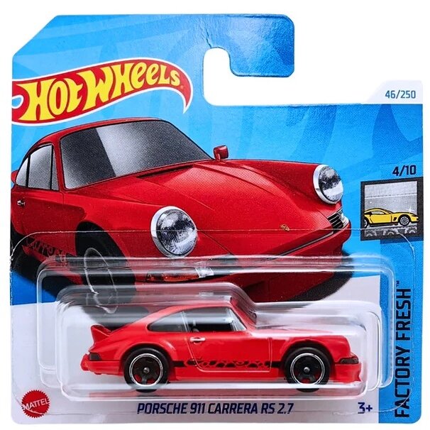 Hot Wheels Mainline Modeliukas Porsche 911 Carrera RS 2.7 red