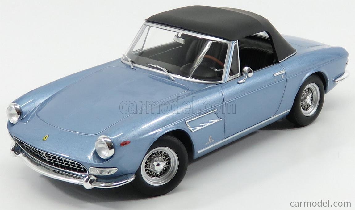 PRE-ORD3R KK Scale Modeliukas 1964 Ferrari 275 GTS Pininfarina Spyder *spoke Rims*, light blue metallic