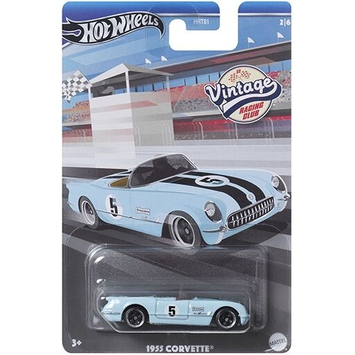 Hot Wheels *Vintage Car Club Series* Modeliukas 1955 Corvette (yra Sandėlyje)