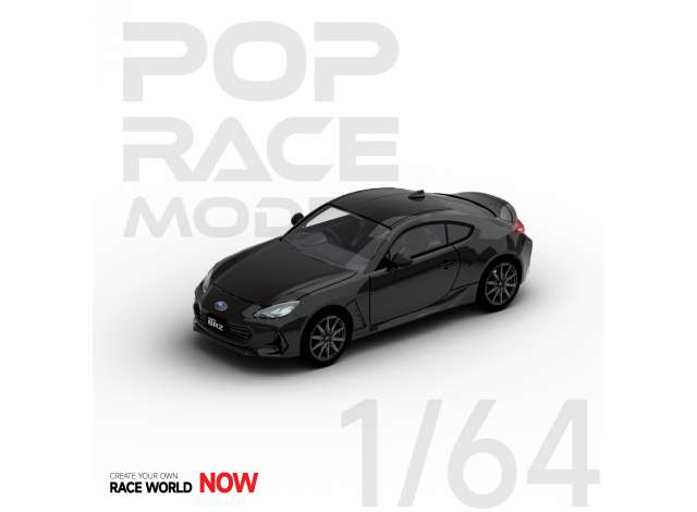 Pop Race Modeliukas 1/64 2022 Subaru BRZ, crystal black