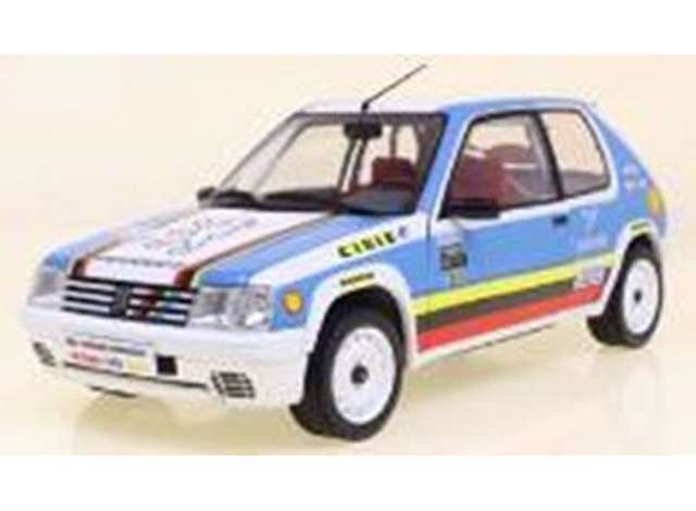 PRE-ORD3R Solido Modeliukas 1/18 1990 Peugeot 205 1.9 Rally Schwab collection, white