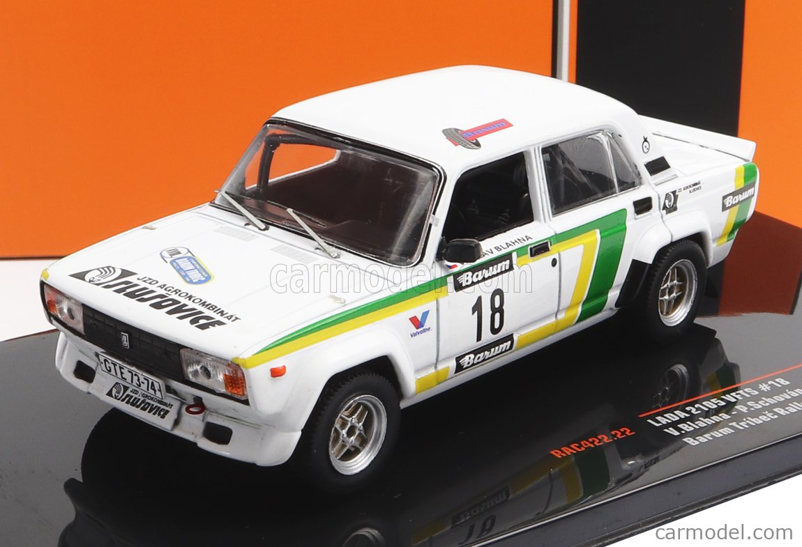 PRE-ORD3R IXO Models Modeliukas 1/43 1988 Lada 2105 VFTS #18 V.Blahna/P.Schovanek Tríbeč Rally Rallye,...