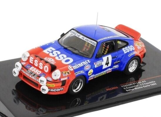 PRE-ORD3R IXO Models Modeliukas 1982 Porsche 911 SC, No.4 Team Almeras Rally Monte Carlo Frequelin/Fauchill...