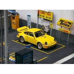 Tarmac Works Modeliukas Porsche 911 RSR 3.8, yellow (yra sandėlyje)