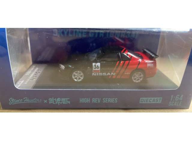 PRE-ORD3R Stance Hunters Modeliukas 1/64 Nissan R34 *Advan*, black/red