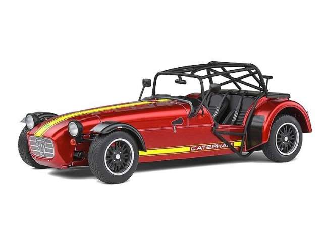 PRE-ORD3R Solido Modeliukas 1/18 Caterham Seven 275 Academy `14, red/yellow, metallic