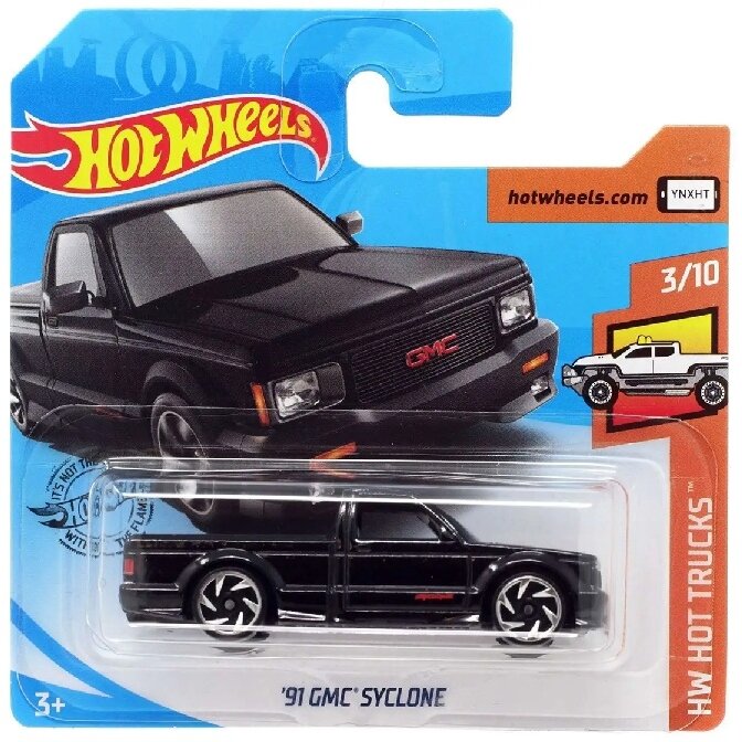 Hot Wheels Mainline Modeliukas 91 GMC Syclone black (yra Sandėlyje)