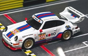 Tarmac Works Modeliukas Porsche 911 Turbo S LM GT #50 1995 24H Le Mans, white/blue/red (yra sandėlyje)