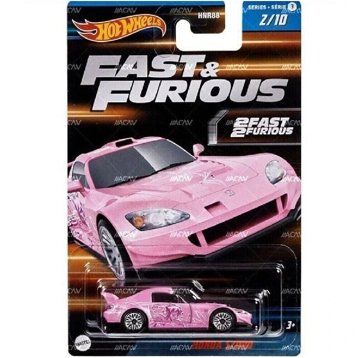 Hot Wheels Fast & Furious Mainline Modeliukas Honda S2000 pink (yra Sandėlyje)