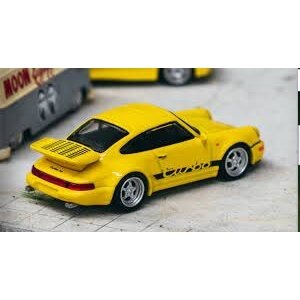 Tarmac Works Modeliukas Porsche 911 Turbo, yellow (yra sandėlyje)