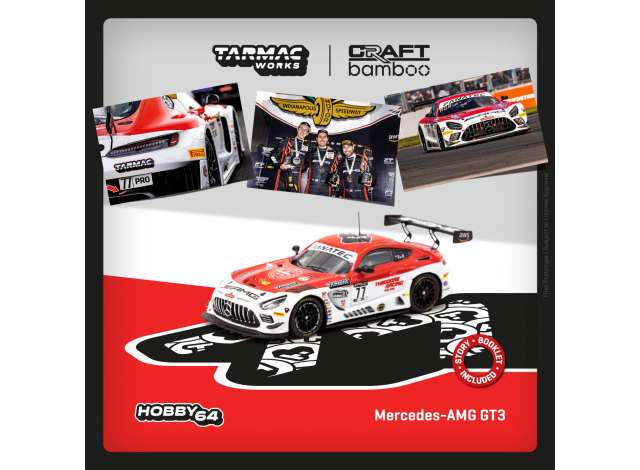 PRE-ORD3R Tarmac Modeliukas 1/64 2022 Mercedes-AMG GT3 Craft-Bamboo Racing #77R. Marciello/D. Juncadell