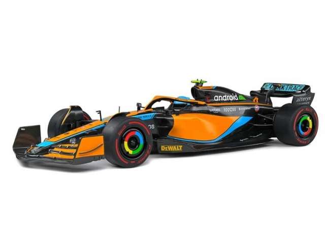 PRE-ORD3R Solido Modeliukas 1/18 2022 McLaren MCL36 #4 Lando Norris GP Emilia Romagna, orange/black