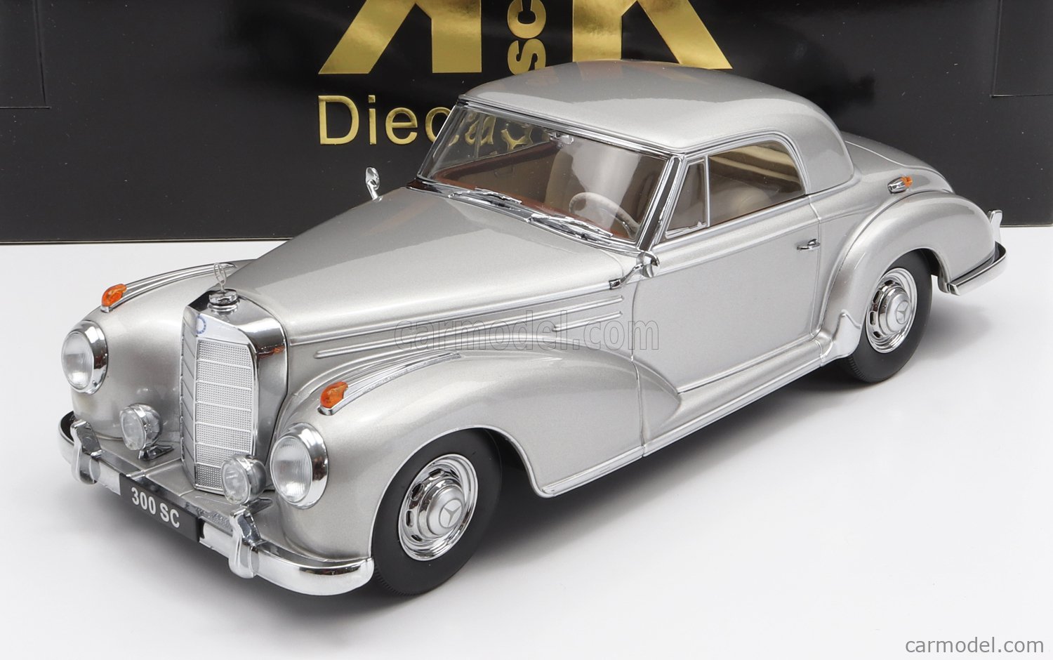 PRE-ORD3R KK Scale Modeliukas 1/18 Mercedes Benz 300 SE W188 Coupe, silver