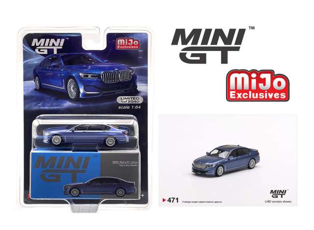 Mini GT Modeliukas BMW Alpina B7 xDrive Alpina, blue metallic (yra Sandėlyje)