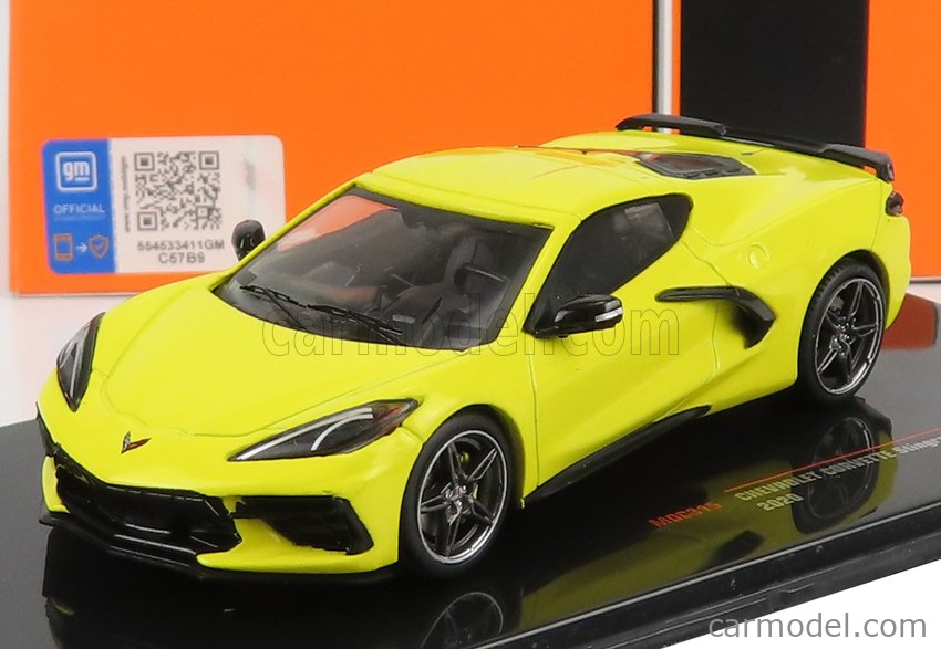 PRE-ORD3R IXO Models Modeliukas 1/43 2020 Chevrolet Corvette C8, yellow