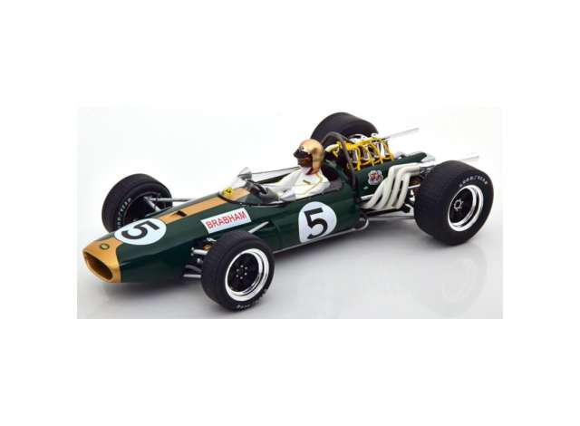 PRE-ORD3R MCG Modeliukas 1/18 1966 Brabham BT20 #05 Jack Brabham, GP Mexico, green/gold