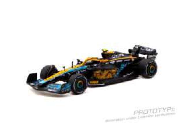PRE-ORD3R Tarmac Modeliukas 1/64 2022 McLaren MCL36 #4 Lando Norris Abu Dhabi Grand Prix, orange/blue/black