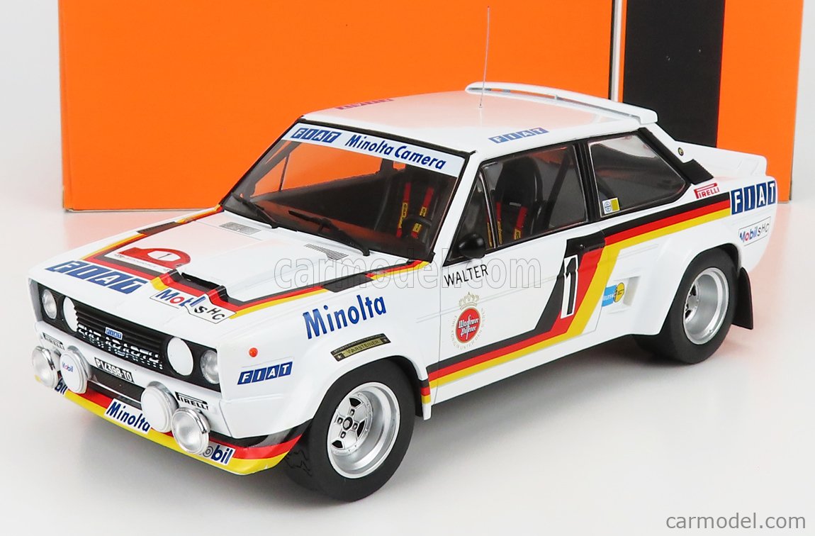 PRE-ORD3R IXO Models Modeliukas 1/18 1979 Fiat 131 Abarth Minolta #1 W.Röhrl/C.Geistdörfer Rally Hunsrück, ...