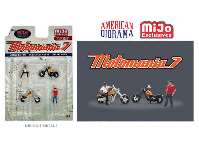 PRE-ORD3R American Diorama Figūrėlės Motormania Figure Set #7 (Car Not Included !!)