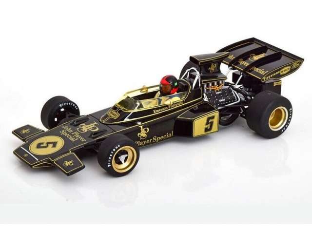 PRE-ORD3R MCG Modeliukas 1/18 1972 Lotus 72D Emerson Fitipaldi #05 GP Spanien *John Player Team*, black/gold