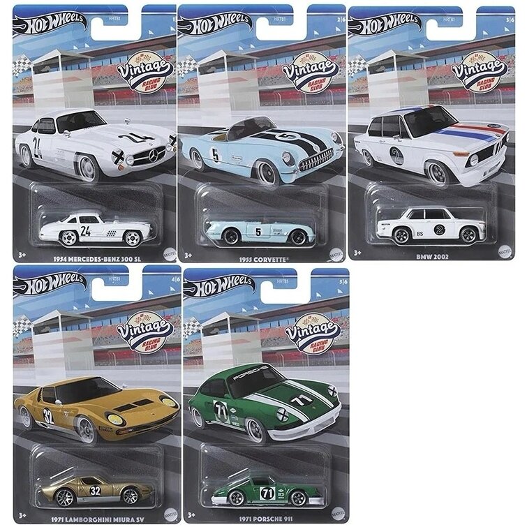 Hot Wheels *Vintage Car Club Series* Modeliukų rinkinys (yra Sandėlyje)