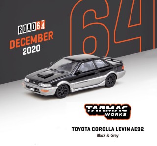Tarmac Works Modeliukas Toyota Corolla Levin AE92, black/grey (yra sandėlyje)
