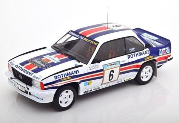 PRE-ORD3R IXO Models Modeliukas 1/18 1982 Opel Ascona B 400 Rothmans Opel Rally Team #6 H.Toivonen/F.Gallag...