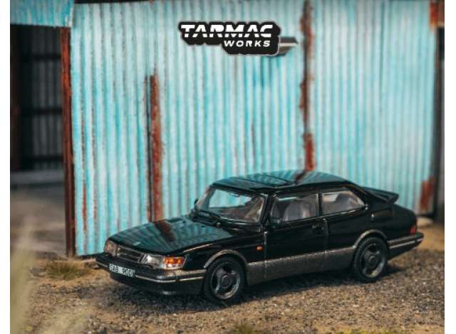 PRE-ORD3R Tarmac Modeliukas 1/64 Saab 900 Turbo, black