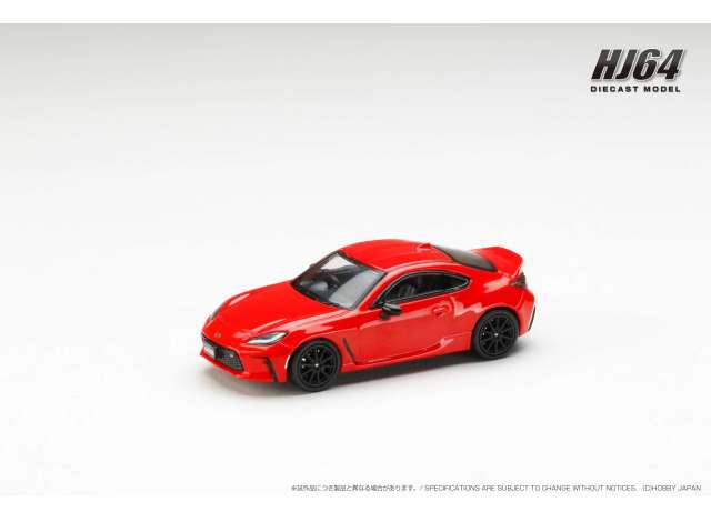PRE-ORD3R Hobby Japan Modeliukas Toyota GR86 RZ with Genuine Optional Rear Spoiler, spark red