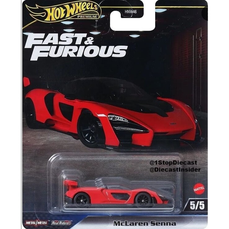 Hot Wheels Premium Fast and Furious Modeliukas McLaren Senna (yra Sandėlyje)