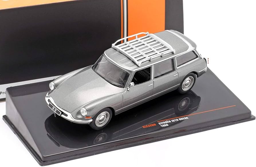 PRE-ORD3R IXO Models Modeliukas 1960 Citroen ID 19 Break, grey