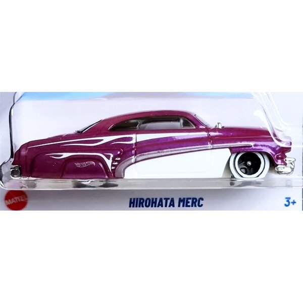 Hot Wheels Mainline Modeliukas Hirohata Merc pink Short card