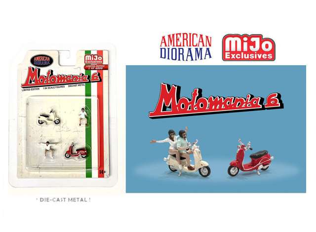 PRE-ORD3R American Diorama Figūrėlės Motomania Figure set #6 (Car Not Included !!)