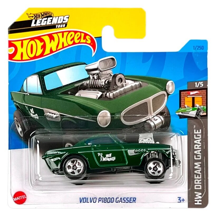 Hot Wheels Mainline Modeliukas Volvo P1800 Gasser Green (yra Sandėlyje)