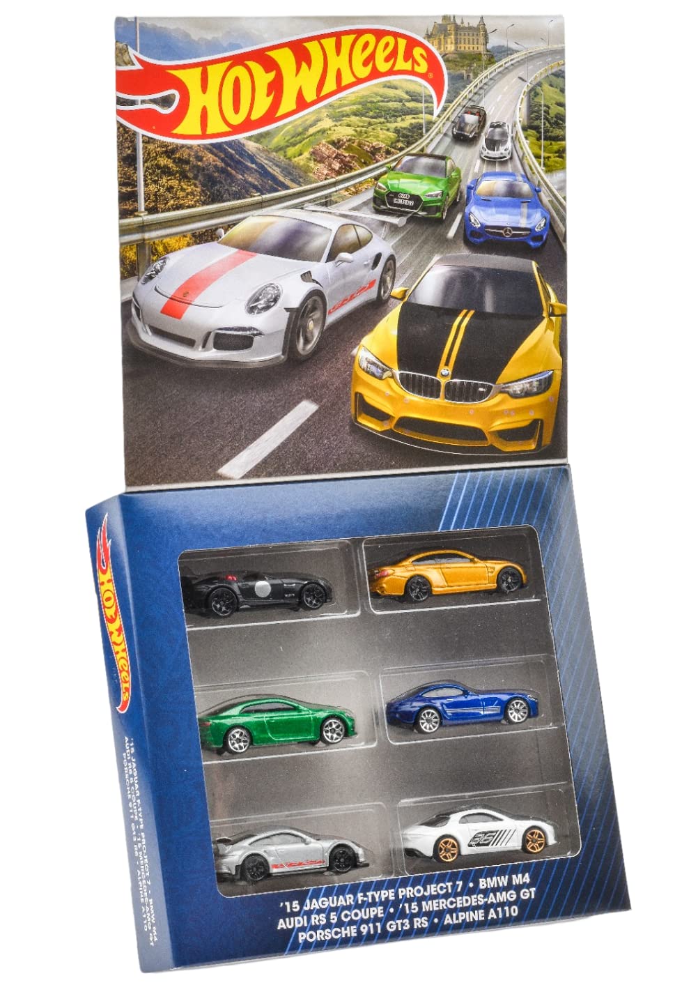 Hot Wheels Modeliukas European Themed 6-pack