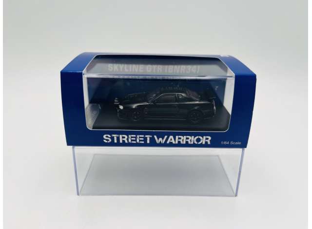 Street Weapon Modeliukas 1/64 Nissan Skyline GTR (BR34), black (yra Sandėlyje)