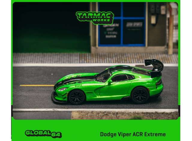 PRE-ORD3R Tarmac Modeliukas 1/64 Dodge Viper ACR Extreme, green