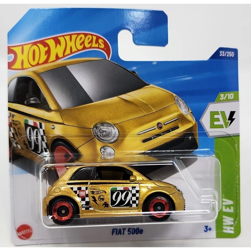 Hot Wheels Mainline Modeliukas Fiat 500e Gold (yra Sandėlyje)