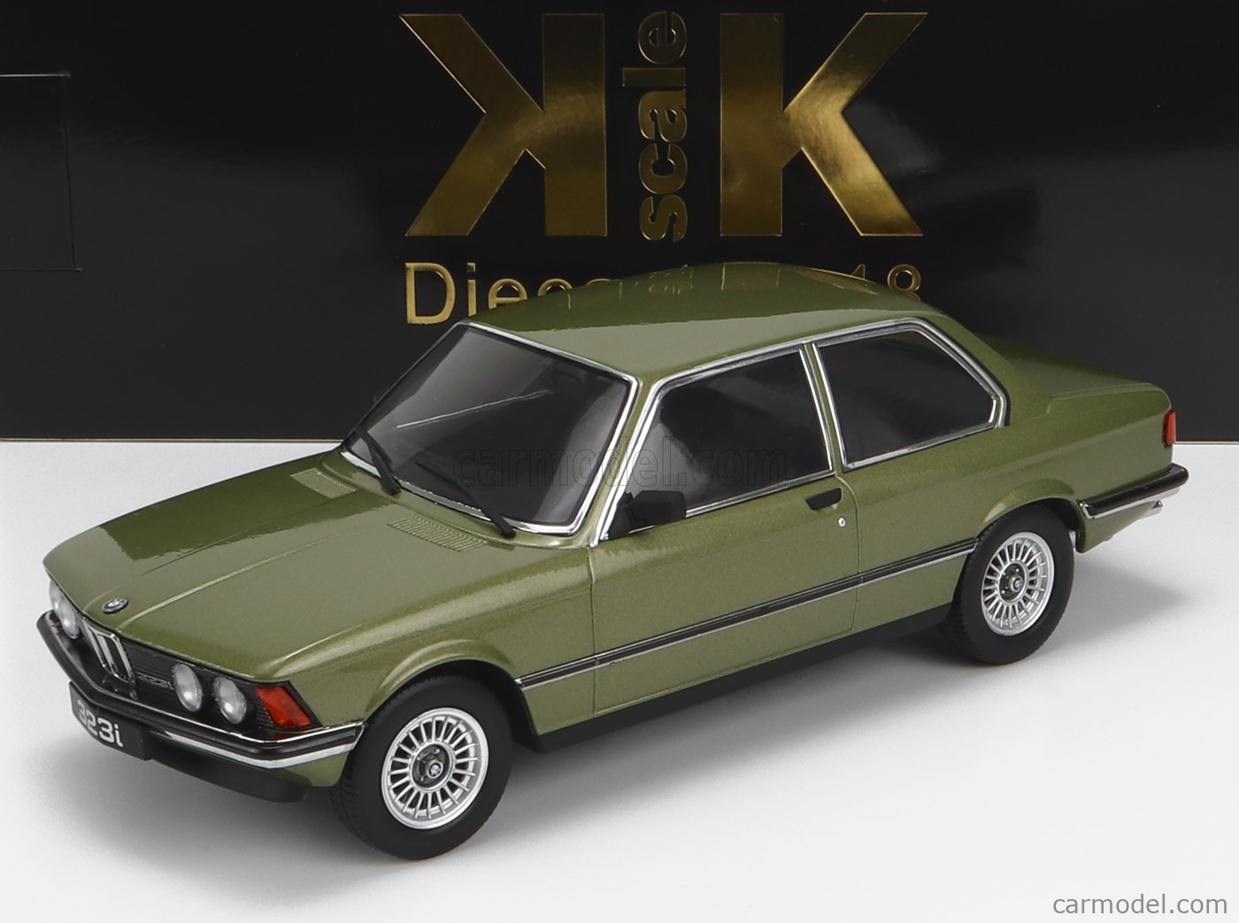 PRE-ORD3R KK Scale Modeliukas 1/18 1978 BMW 323i E21, green metallic