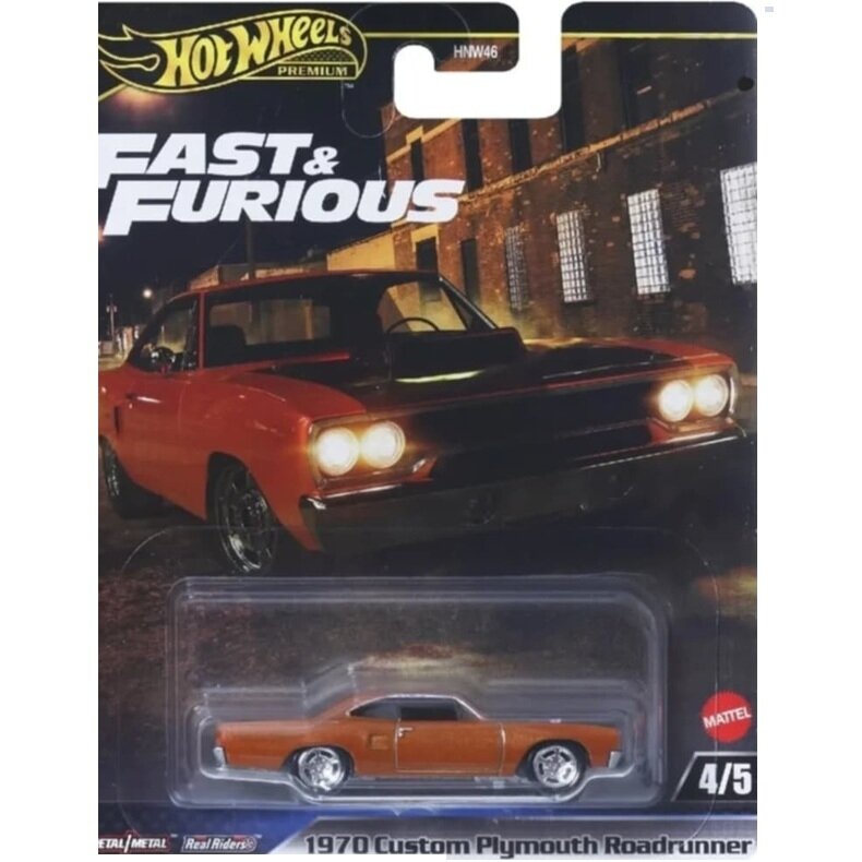 PRE-ORDER Hot Wheels Premium Fast Furious 2025 Modeliukas 1970 Plymouth Roadrunner
