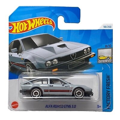 Hot Wheels Modeliukas Alfa Romeo GTV6 3.0 grey