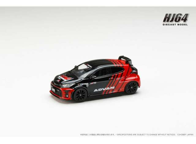 PRE-ORD3R Hobby Japan Modeliukas Toyota GRMN Yaris Circuit Package *Yokohama ADVAN*, black/red